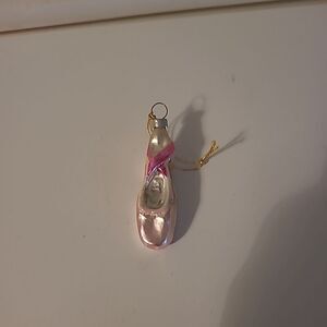 west Germany  Glass Ballet Slipper
